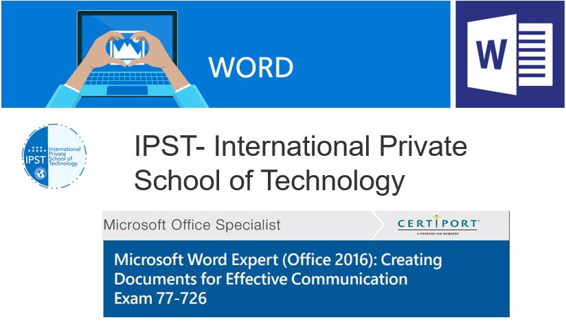 Formation Bureautique Microsoft Word Expert (Office 2016): Creating Documents for Effective Communication Exam 77-726 In Taroudant Morroco