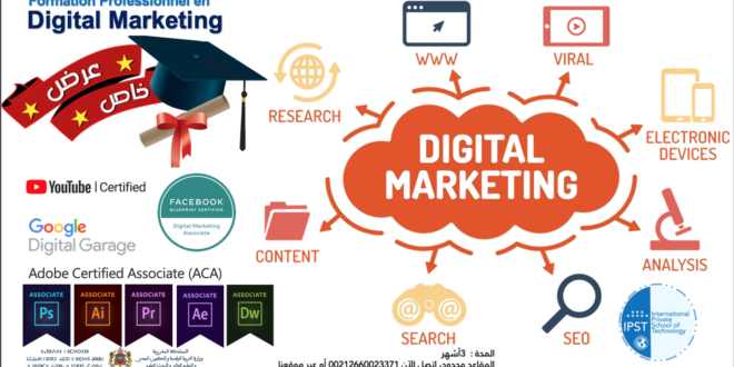Formation Professionnel en Digital Marketing et de gestion des réseaux sociaux