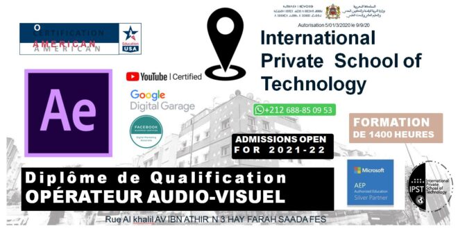 Formation Visual design using After Effects Formation Visual design using ACA Creative Cloud 2020 in FEZ MOROCCO ACA Creative Cloud 2020 in FEZ MOROCCO