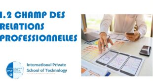 I.2 CHAMP DES RELATIONS PROFESSIONNELLES