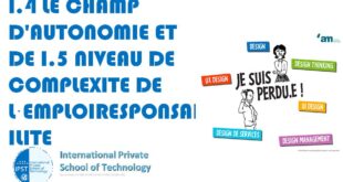 I.5 NIVEAU DE COMPLEXITE DE L·EMPLOI