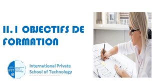 II.1 OBJECTIFS DE FORMATION