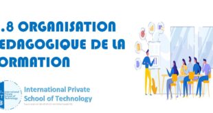 II.8 ORGANISATION PEDAGOGIQUE DE LA FORMATION