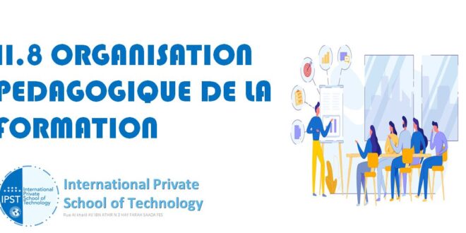 II.8 ORGANISATION PEDAGOGIQUE DE LA FORMATION