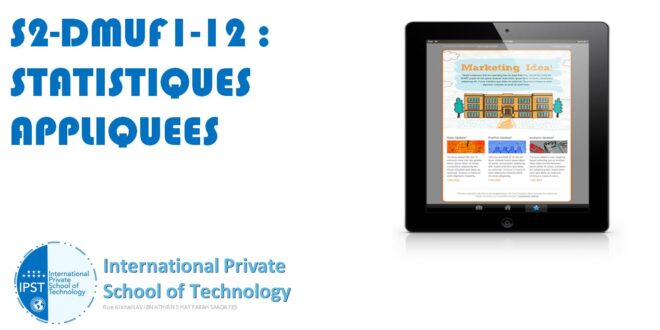 S2-DMUF1-12 : STATISTIQUES APPLIQUEES