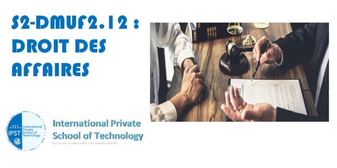 S2-DMUF2.12 : DROIT DES AFFAIRES