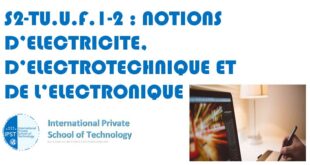 S2-TU.U.F.2-8 : ENVIRONNEMENT DU TRAVAIL ET ORGANISATION DE LA MAINTENANCE