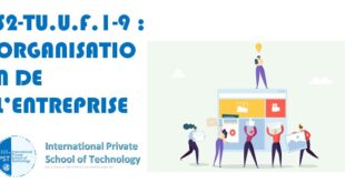 S2-TU.U.F.1-9 : ORGANISATION DE L’ENTREPRISE