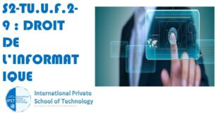 S2-TU.U.F.2-9 : DROIT DE L’INFORMATIQUE